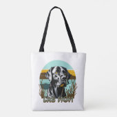 Schwarzer Lab | Lab-Mutter Hunde Liebhaber Tasche (Rückseite)