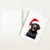 Schwarzer Lab Labrador Weihnachtsbaum Licht Pyjama Planer (Anzeige)