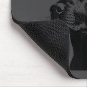 Schwarzer Lab Labrador Weihnachtsmann Hut Weihnach Mousepad (Ecke)