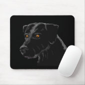 Schwarzer Lab Mousepad (Mit Mouse)