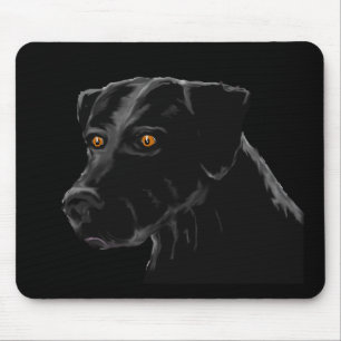 Schwarzer Lab Mousepad