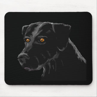 Schwarzer Lab Mousepad