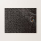 schwarzer Lab Puzzle (Horizontal)