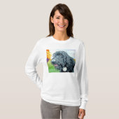Schwarzer Labradoodle Ralph T - Shirt (Vorne ganz)