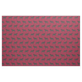 Schwarzer Labrador-Bordeaux Stoff (Fat Quarter (45,7 x 55,9 cm))
