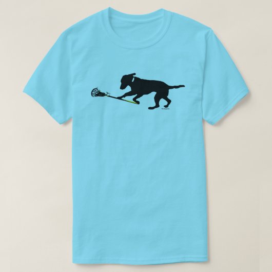 Schwarzer Labrador, der den T - Shirt der (Design vorne)