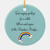 Schwarzer Labrador-Engel und Mama 1 Keramikornament (Hinten)