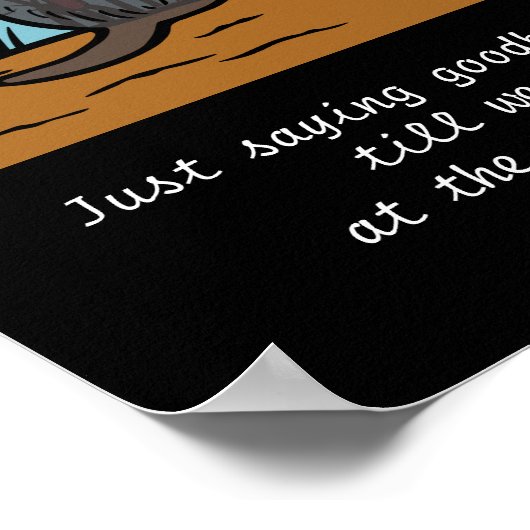 Schwarzer Labrador Engel und Mama Brown Poster (Ecke)