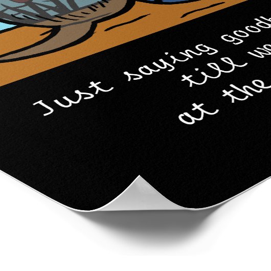 Schwarzer Labrador Engel und Mama Poster (Ecke)