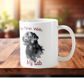 Schwarzer Labrador Erinnerungsstück Personalisiere Kaffeetasse