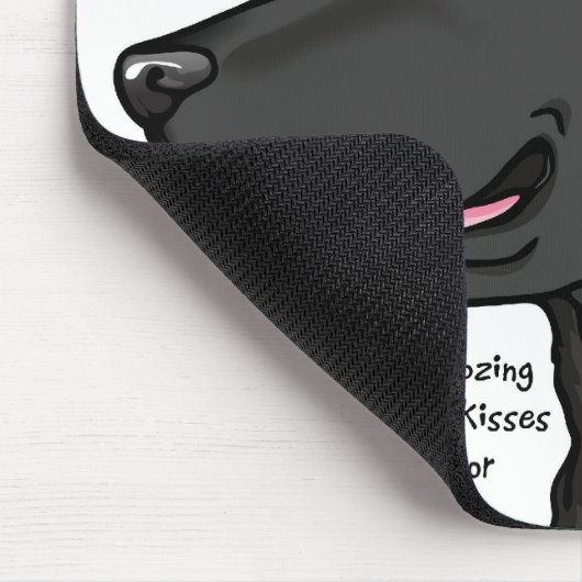 Schwarzer Labrador-Gehirn-Atlas Mousepad (Ecke)