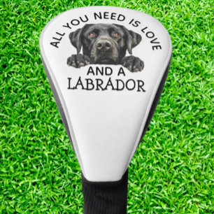 Schwarzer Labrador Golf Headcover