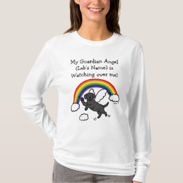 Schwarzer Labrador Guardian Angel (Rainbow Bridge) T-Shirt