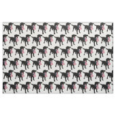 Schwarzer Labrador-Hund, der USA-Flagge, 4. von Stoff (Fat Quarter (45,7 x 55,9 cm))
