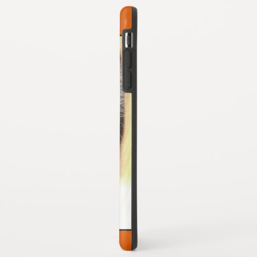 Schwarzer Labrador-Hund mit Schmetterling Case-Mate iPhone Hülle (Hinten/Links)