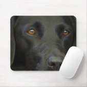 Schwarzer Labrador-Hund Mousepad (Mit Mouse)