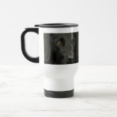 Schwarzer Labrador-Hund Reisebecher (Links)