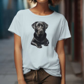 Schwarzer Labrador Hund T-Shirt