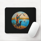 Schwarzer Labrador Jäger Labrador. Jagd Gänse Wass Mousepad (Mit Mouse)