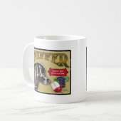 Schwarzer Labrador Kaffeetasse (Vorderseite Links)