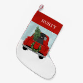 Schwarzer Labrador Kleiner Weihnachtsstrumpf (Vorderansicht (hängend))