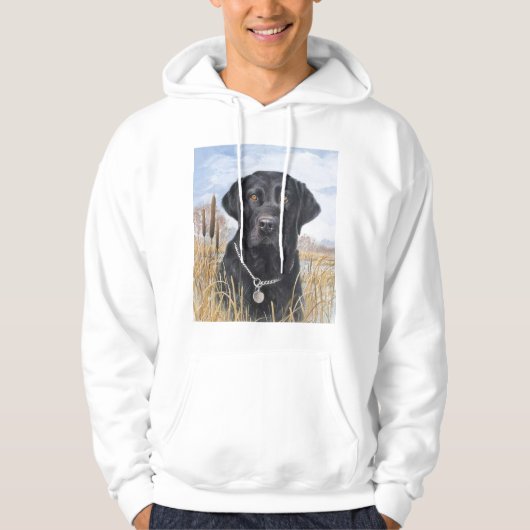 SCHWARZER LABRADOR LABRADOR HOODIE (Vorderseite)