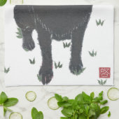 Schwarzer Labrador, Labrador-Retriever Geschirrtuch (Gefaltet)