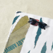 Schwarzer Labrador, Labrador-Retriever, modern, Strandtuch (Beispiel)