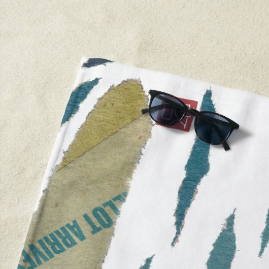 Schwarzer Labrador, Labrador-Retriever, modern, Strandtuch (Beispiel)