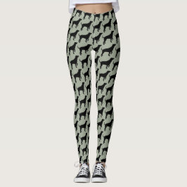 Schwarzer Labrador Leggings
