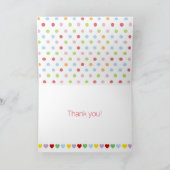 Schwarzer Labrador-Liebe Dankeskarte (Innenseite)