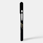 Schwarzer Labrador mit Gold und Perle Case-Mate iPhone Hülle (Rückseite / Links)