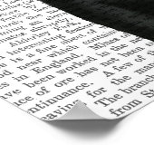 Schwarzer Labrador mit grünem Faszinator Poster (Ecke)