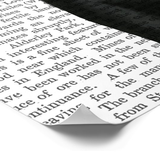 Schwarzer Labrador mit grünem Faszinator Poster (Ecke)