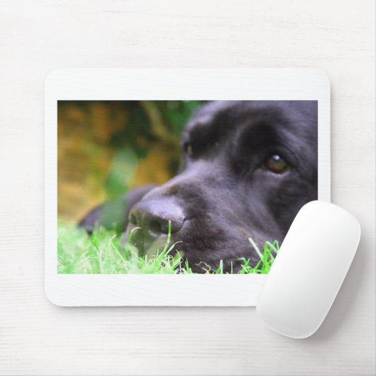 schwarzer Labrador Mousepad (Mit Mouse)
