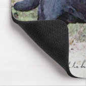 Schwarzer Labrador Mousepad (Ecke)
