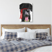 Schwarzer Labrador Pirate Leinwanddruck (Insitu (Schlafzimmer))