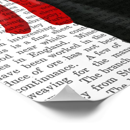 Schwarzer Labrador Pirate Poster (Ecke)