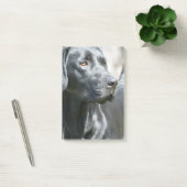 Schwarzer Labrador Post-it Klebezettel (Büro)