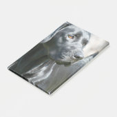 Schwarzer Labrador Post-it Klebezettel (angewinkelt)
