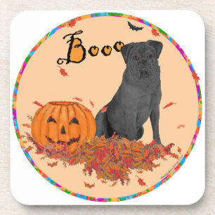 Schwarzer Labrador Retriever Boo! Getränkeuntersetzer