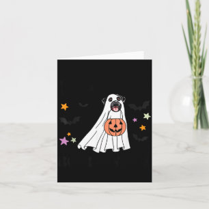 Schwarzer Labrador Retriever Boo Hund Kostüm Glück Karte