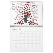 Schwarzer Labrador Retriever Cartoon Calendar 2015 Kalender (Feb 2027)