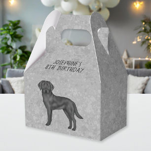 Schwarzer Labrador Retriever Custom Kindergeburtst Geschenkschachtel