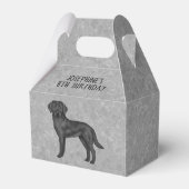 Schwarzer Labrador Retriever Custom Kindergeburtst Geschenkschachtel (Rückseite)