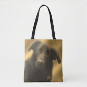 Schwarzer Labrador Retriever Dog Art Tasche (Vorderseite)