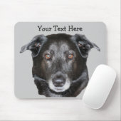 Schwarzer Labrador Retriever Dog Mousepad (Mit Mouse)