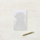 Schwarzer Labrador Retriever Dog Print Post-it Klebezettel (Auf Schreibtisch)