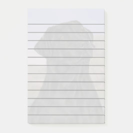 Schwarzer Labrador Retriever Dog Print Post-it Klebezettel