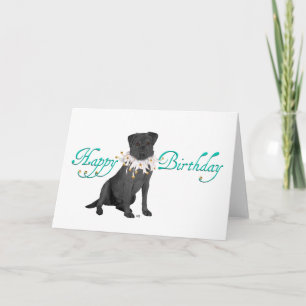 Schwarzer Labrador Retriever Geburtstag Karte